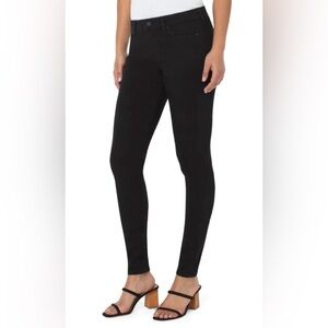 LIVERPOOL ABBY SKINNY BLACK RINSE